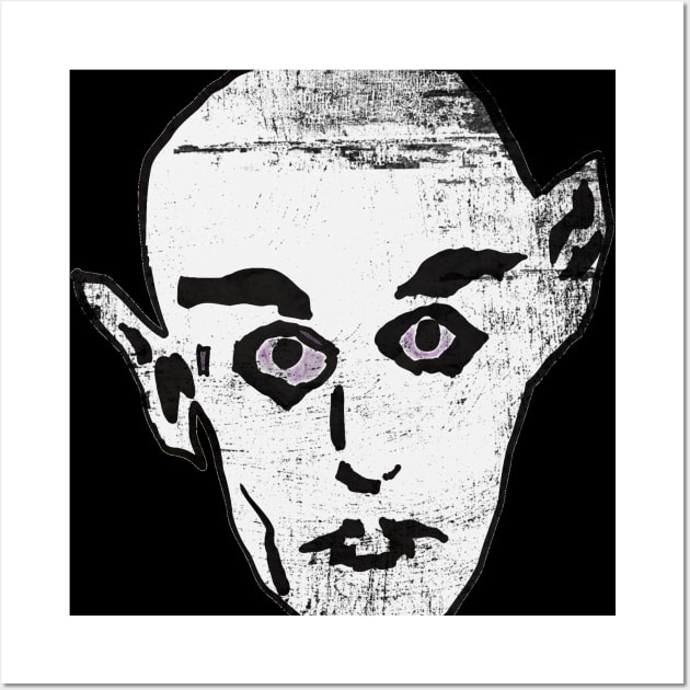 Nosferatu vampire face Wall Art by Digital GraphX